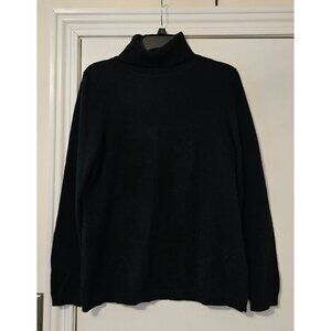Morgan Taylor Womens Cashmere Turtleneck Sweater XL Quiet Luxury Capsule Wardrob